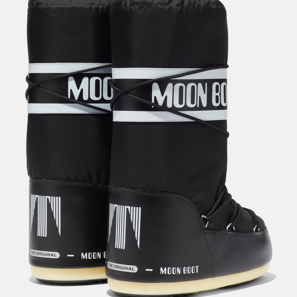 🎉HP🎉Moon Boot Icon Black Nylon Boots - Picture 2 of 5